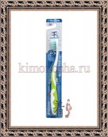 EQ MAXON Wellbeing Ion-Jade Toothbrush - Зубная щетка для детей от 7 лет со сверхтонкими щетинками двойной высоты с ионами нефрита, мягкой жесткости