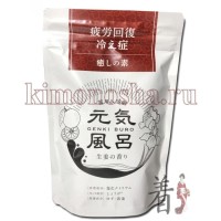 MAX BATH SALT GENKI BURO - Соль для ванны «Разогревающая», 400 гр