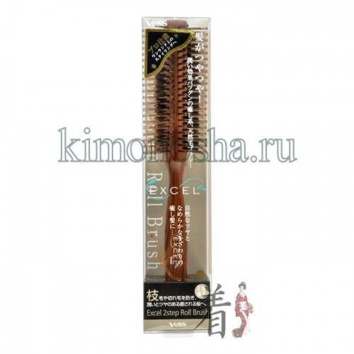 VESS Excel Mix Roll Brush Щетка с натуральной щетиной и нейлоном (круглая) Щетка рекомендуется для сухих, ослабленных, потерявших жизненную силу и естественный блеск волос.
Щетинки из натуральной свиной щетины обеспечивают мягкое, не травмирующее кожу головы и волосы прикосновение, не сушат волосы, придают естественный блеск, исключают поверхностное расчёсывание (за счёт густого, не редкого расположения), подходят для лёгкого массажа кожи головы во время расчёсывания.