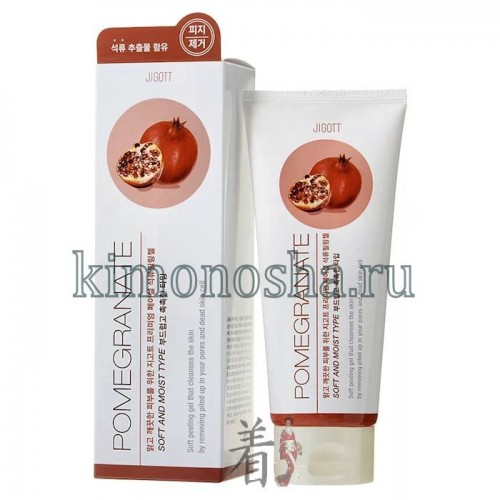 JIGOTT Premium Facial Pomegranate Peeling Gel Премиальный гель-пилинг с экстрактом граната Пилинг-скатка, с освежающей гелевой текстурой, эффективно очищает кожу от загрязнений, излишков себума и ороговевших клеток, устраняет шелушения и тусклый цвет лица, осветляет и выводит токсины, очищает поры от сальных пробок и черных точек. Экстракт граната насыщает кожу витаминами, аминокислотами и минералами, обладает ярко выраженным лифтинг действием, стимулирует процесс регенерации и синтез собственного коллагена, ускоряет микроциркуляцию крови и заживление, выводит токсины, способствует осветлению пигментации различного происхождения и пост-акне, разглаживает существующие морщины и препятствует появлению новых.