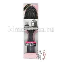 VESS HAIRSTYLING PRO Mix Cushion Brush - Профессиональная щетка для волос с натуральной щетиной