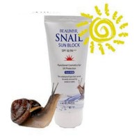 JUNO BEAUMYR UV Sun Block Snail SPF 50 PA+ - Солнцезащитный крем для лица с муцином Улитки, 70 гр