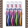 Dental Care Fluorine Toothbrush - Зубная щетка cо сверхтонкой двойной щетиной (средней жесткости и мягкой) и изогнутой ручкой “Фтор” - Dental Care Fluorine Toothbrush - Зубная щетка cо сверхтонкой двойной щетиной (средней жесткости и мягкой) и изогнутой ручкой “Фтор”