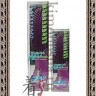 VESS Mineralion Brush Щетка массажная для сухих, ослабленных волос с минералами горных пород (с изогнутой ручкой) - 719813R