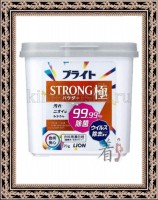 LION Bright Strong - Порошковый кислородный отбеливатель для стройких загрязнений Супер Яркость с антибактериальным эффектом, 570 гр