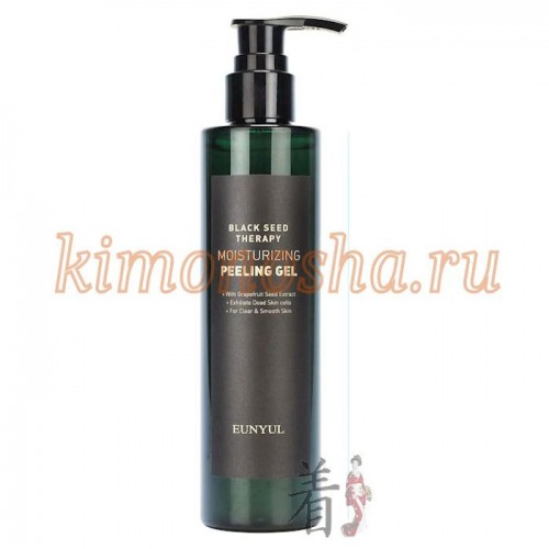 EUNYUL Black Seed Therapy Moisturing Peeling Gel Увлажняющий отшелушивающий гель с экстрактом грейпфрутовой косточки Отшелушивающий гель деликатно очищает кожу от загрязнений, ороговевших клеток и избытка кожного сала благодаря уникальной формуле. Экстракт черных бобов разглаживает морщины, укрепляет тургор и выравнивает тон. Масло грейпфрутовой косточки обладает антибактериальным эффектом и предотвращает воспаления. Комплекс ценных растений оказывает омолаживающий эффект.