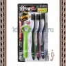 DENTAL CARE Nano Charcoal Set - Набор: Зубная щетка c древесным углем и сверхтонкой двойной щетиной (мягкой и супермягкой), 3шт + скребок для языка - DENTAL CARE Nano Charcoal Set - Набор: Зубная щетка c древесным углем и сверхтонкой двойной щетиной (мягкой и супермягкой), 3шт + скребок для языка