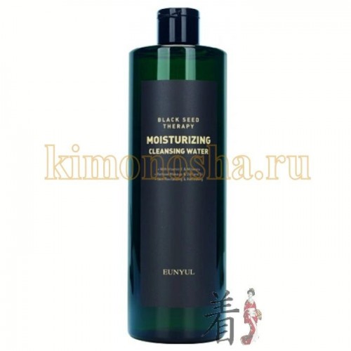 EUNYUL Black Seed Therapy Moisturizing Cleansing Water Увлажняющая мицеллярная вода c экстрактами морских водорослей Мицеллярная вода, созданная на основе натуральных экстрактов, обеспечит качественное очищение кожи. Она эффективно удаляет макияж и естественные загрязнения, а также освежает и увлажняет кожу. Экстракты морских водорослей (ламинария, ундария) восполняют недостаток ценных микроэлементов в коже, улучшают тургор, помогают сохранить молодость. Экстракты риса, кунжута и сои увлажняют и питают кожу, делают ее сияющей и чистой.