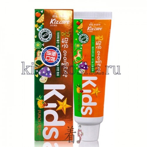 MUKUNGHWA MKH Kizcare Doctor Punch Детская гелевая зубная паста лечебно профилактическая 2+, со вкусом тропических фруктов Паста обладает комплексным действием, борется с проблемами полости рта. В состав входят натуральные экстракты лимона, яблока, малины.
Паста не содержит вредных соединений - этанола, парабена, зубных полиролей, имеет низкое содержание фтора.
