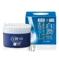 ROHTO HADA LABO SHIROJYUN MEDICATED WHITENING CREAM - Отбеливающий увлажняющий крем для лица предупреждающий пигментацию, 50 гр