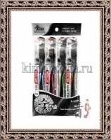 Dental Care Nano Charcoal Toothbrush Set - Набор: Зубная щетка c древесным углем и сверхтонкой двойной щетиной (средней жесткости и мягкой), 4 шт/упак