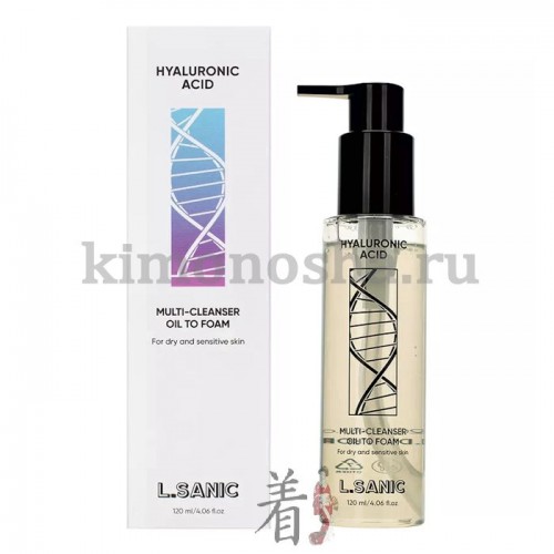 L&#039;Sanic Hyaluronic Acid Oil To Foam Cleanser Гидрофильное масло-пенка с гиалуроновой кислотой Гидрофильное масло-пенка – удобный продукт 2-в-1, обеспечивающий быстрое и эффективное очищение кожи. Удаление макияжа и естественных загрязнений за один шаг!