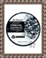 Dr. Smart Natural Soothing Gel Charcoal - Многофункциональный гель для лица и тела с древесным углем с детокс эффектом, 300 мл
