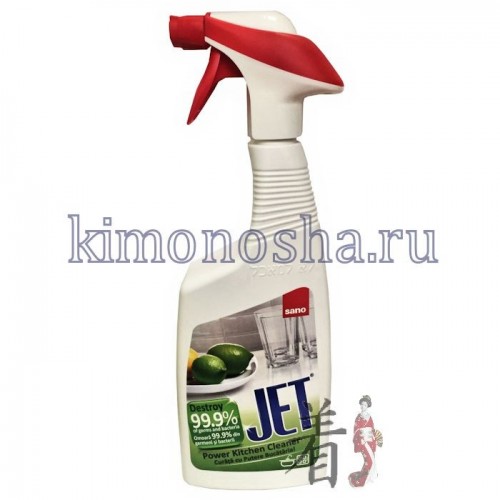 SANO JET For Cleaning Kitchen - Пенное чистящее средство для кухни с распылителем Простое в использовании пенящееся многофункциональное средство для чистки плит, духовок, раковин, горелок и кухонных поверхностей из мрамора, фарфора, нержавеющей стали, пластики и формики. Удаляет жиры и масла. Прошел микробиологические тесты. Убивает 99% микробов