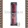 VESS SKELTON BRUSH Профессиональная расческа для укладки волос (с антибактериальным эффектом), цвет ручки красный - 100338R