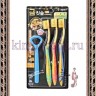 DENTAL CARE Nano Gold Toothbrush Set - Набор: Зубная щетка c наночастицами золота и сверхтонкой двойной щетиной (мягкой и супермягкой), 3 шт + скребок для языка - DENTAL CARE Nano Gold Toothbrush Set - Набор: Зубная щетка c наночастицами золота и сверхтонкой двойной щетиной (мягкой и супермягкой), 3 шт + скребок для языка