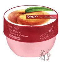 FarmStay Real Peach Cream - Многофункциональный Крем для Лица и Тела с Персиком, 300 мл