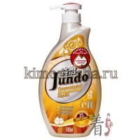 Jundo Juicy Lemon Concentrated Dishwashing Liquid - Концентрированный гель для мытья посуды и детских принадлежностей с гиалуроновой кислотой и ароматом лимона, 1 л