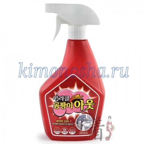 KMPC ORANGE POWER Mildew Remover - Жидкое средство для удаления плесени c апельсиновым маслом Чистящее средство для борьбы с плесенью и бактериями. Данное средство не только уничтожит плесень и бактерии на 99.9% даже в самых труднодоступных местах (щели, микротрещины и т.д.), но и избавит от неприятного запаха. Входящий в состав гипохлорит натрия избавит от плесени, оставив поверхность чистой и устойчивой к ее повторному появлению. Благодаря обильной пене поверхность легко мыть. После обработки достаточно всего лишь ополоснуть очищаемую поверхность – плесень и бактерии мгновенно исчезнут.