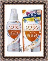 LION Soflan Premium Deodorizer Zero 0 - Кондиционер для белья с длительной 3D-защитой от неприятного запаха - с ароматом Цветочного мыла