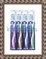 Dental Care Xylitol Toothbrush - Зубная щетка cо сверхтонкой двойной щетиной (средней жесткости и мягкой) и изогнутой ручкой, "Ксилит", цвет в ассортименте