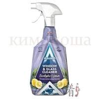 ASTONISH Window & Glass Eucaliptus & Lemon Cleaner - Спрей для стекол и зеркал Эвкалипт и лимон, 750 мл