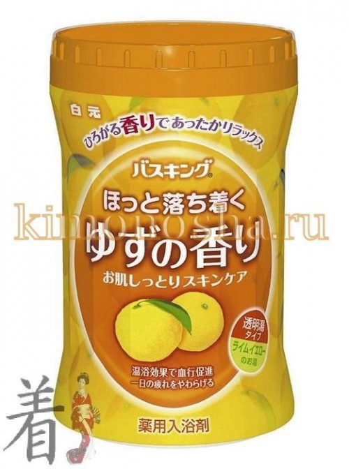 HAKUGEN Earth Hers Bath Labo - Увлажняющая соль для ванны с восстанавливающим эффектом, с гиалуроновой кислотой, с ароматом юдзу Применение солей способствует снятию усталости, используется как успокаивающее средство при неврозах, бессоннице, стрессовых состояниях, для улучшения кровообращения, уменьшения напряжения в мышцах, повышения тонуса организма, поднятия эмоционального фона, работоспособности, настроения.