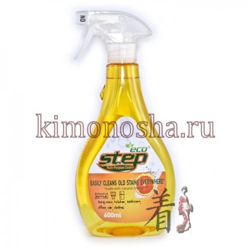 KMPC ORANGE STEP Multi-Purpose Cleaner - Универсальное жидкое чистящее средство для дома с апельсиновым маслом Эффективное универсальное очищающее средство, в состав которого входит натуральное масло апельсина и частицы серебра, отлично удаляет застарелые пятна, жирные загрязнения, налет и въевшуюся грязь. Оказывает антибактериальное действие.