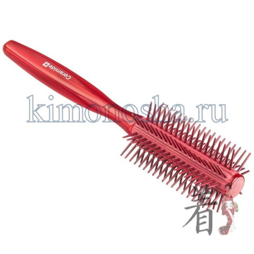 VESS Ceramide Brush Щетка массажная для увлажнения и смягчения волос с церамидами (круглая, для укладки) Массажная щетка содержит микрокапсулированные церамиды и масло австралийского ореха макадамия для ежедневного увлажнения и смягчения волос при расчёсывании