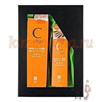 MEISHOKU Vitamin C - Подарочный набор "СИЯЮЩАЯ КОЖА С ВИТАМИНОМ С": Антиоксидантный лосьон 150 мл + Антиоксидантная концентрированная сыворотка 30 гр