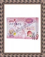 Kyowa Shiko - Салфетки для снятия макияжа с экстрактом персиковых листьев, 30 шт/упак