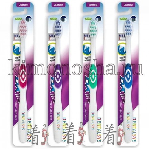KeraSys Aekyung Dentalsys BX Wave - Зубная щетка Классик средней жесткости Щетины основного уровня эффективно удаляют налет с поверхности зубов.
Высокие щетинки на кончике щетки обеспечивают лучший доступ к дальним зубам.
Мягкая силиконовая поверхность с внешней стороны головки зубной щетки для дополнительной гигиены языка и щек.
