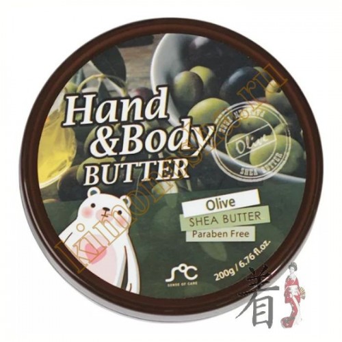 Rainbow Sense of Care Olive Hand &amp; Body Butter Крем-масло для рук и тела с маслом Ши и экстрактом оливы Крем для рук и тела богат натуральными экстрактами и маслами, которые глубоко увлажняют, питают, смягчают и омолаживают сухую кожу, восстанавливают, препятствуют пересыханию, огрубению и шелушению. Крем-масло легко впитывается и не оставляет липкого налета.