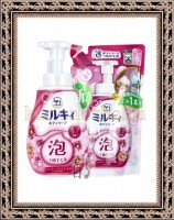 COW BRAND Milky Foam Floral Soap - Увлажняющее жидкое мыло-пенка для рук и тела с цветочным ароматом