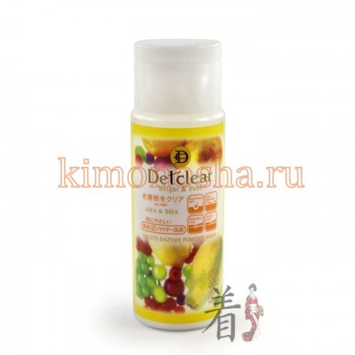 B&amp;C Meishoku Detclear AHA&amp;BHA Fruits Enzyme Powder Wash Пудра для умывания с эффектом пилинга, Пудра для умывания c энзимами при смешивании с водой превращается в нежнейшую пену, мягко очищает поры кожи от загрязнений, излишков кожного жира и ороговевших клеток эпидермиса