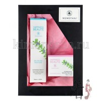 MOMOTANI Happiness Beaute HYDRATION AND PROTECTION SET - Подарочный набор "УВЛАЖНЕНИЕ И ЗАЩИТА С РАСТИТЕЛЬНЫМИ ЭКСТРАКТАМИ": Освежающий и увлажняющий лосьон для лица, 150 мл + Смягчающий крем, 40 гр